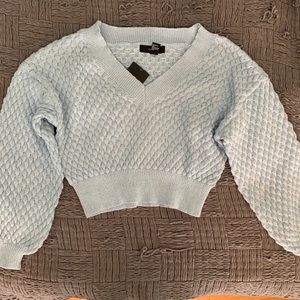 Knitted crop sweater
